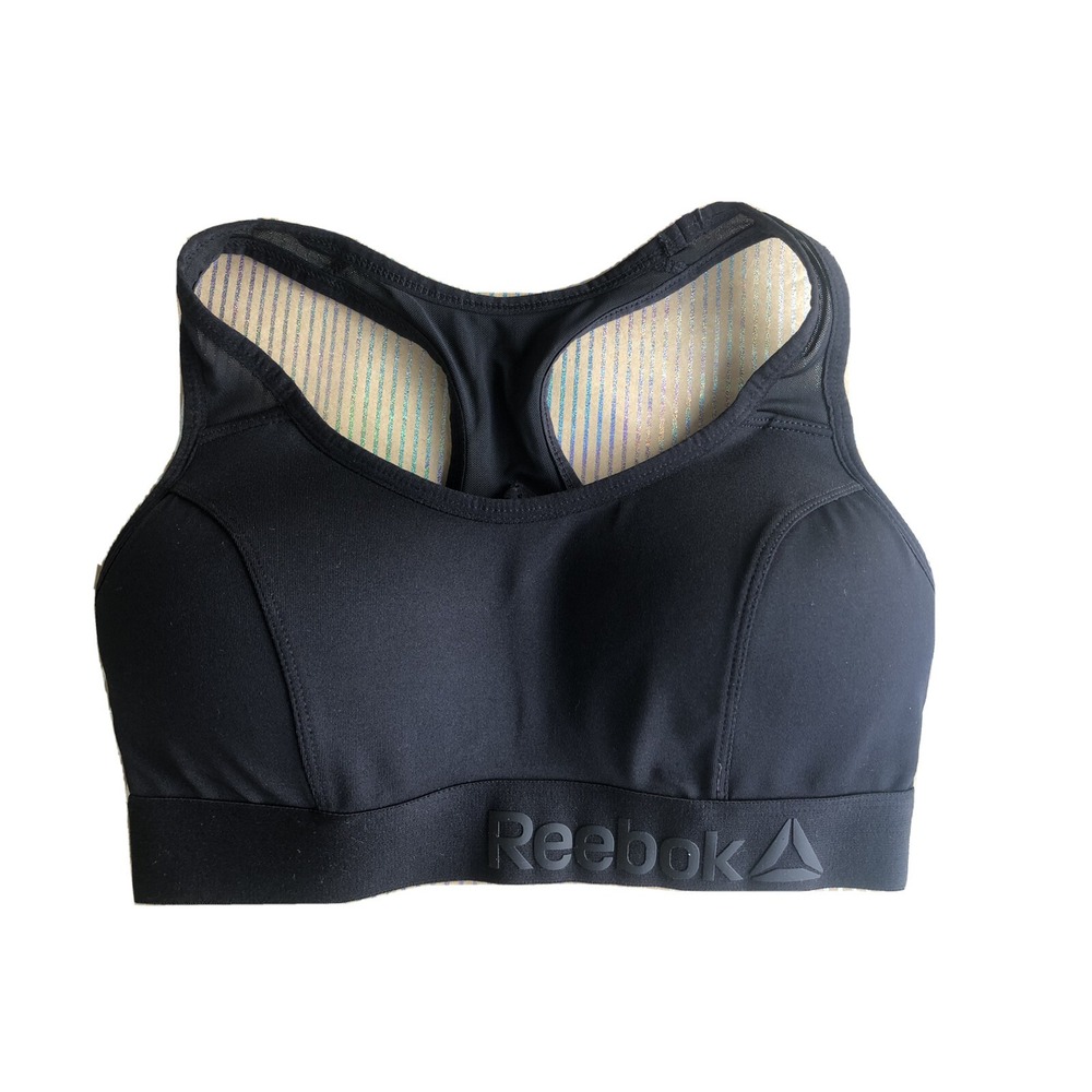 NWT Reebok  Training‎ Bra High Support Black sz XS